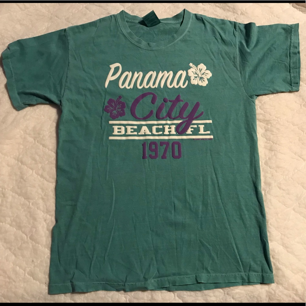 Green Panama City Beach Florida 1970 T-shirt L